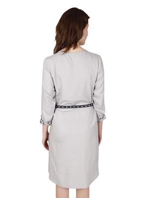 round neck belted shirt dress - 16928939 - Standard Image - 3