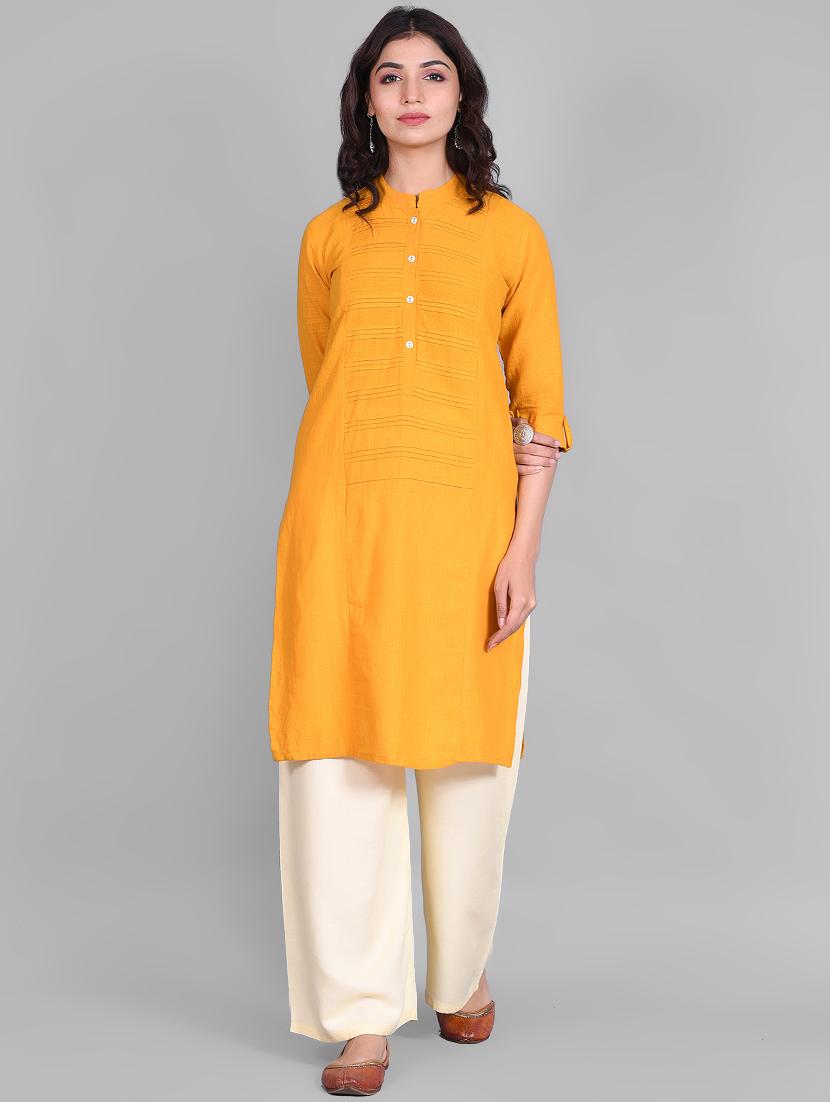 solid kurta palazzo set - 16928977 - Zoom Image - 1