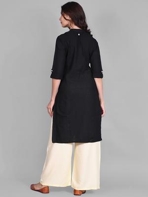 solid kurta palazzo set - 16928978 - Standard Image - 3