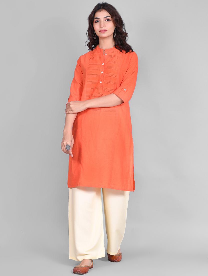 solid kurta palazzo set - 16928981 - Zoom Image - 1