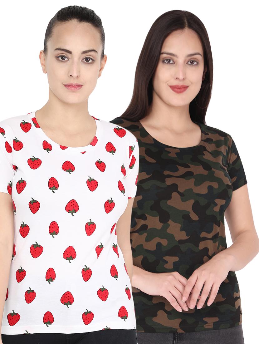 set of 2 printed tee - 16929327 - Zoom Image - 1