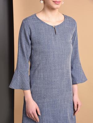 gold print straight kurta - 16929382 - Standard Image - 4