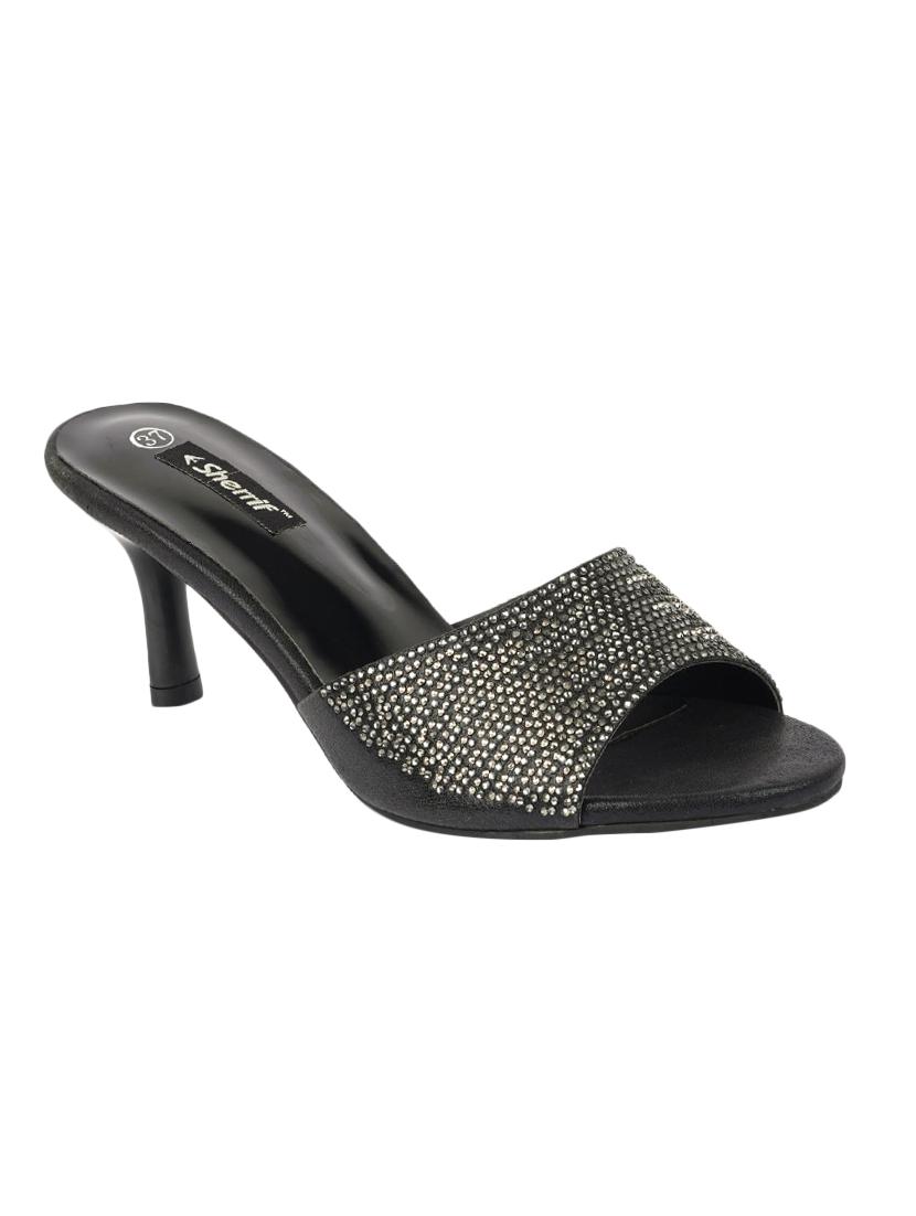 black slip on sandals - 16931160 - Zoom Image - 1