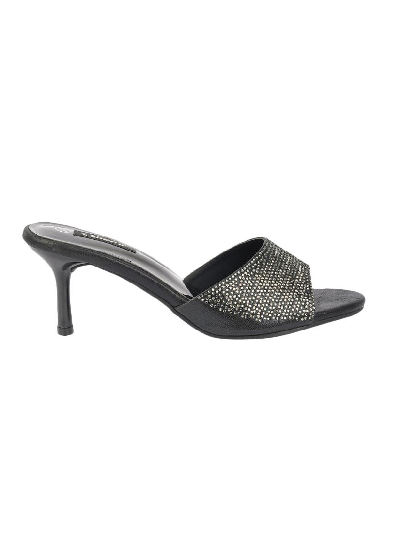 black slip on sandals - 16931160 - Zoom Image - 2
