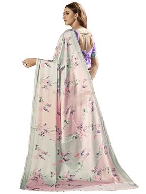 floral printed saree with blouse - 16931905 - Standard Image - 2