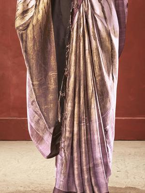 abstract printed saree with blouse - 16931908 - Standard Image - 2