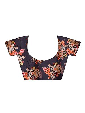 floral printed saree with blouse - 16931913 - Standard Image - 3