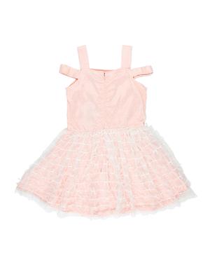 pink cotton blend frock - 16931951 - Standard Image - 2