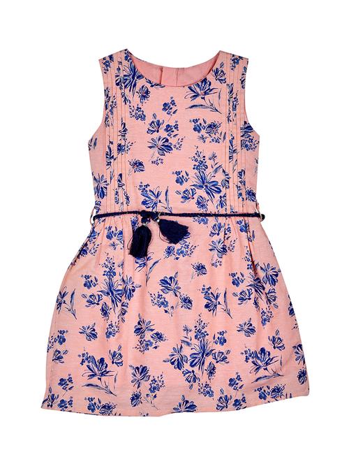 pink cotton blend frock - 16931954 - Standard Image - 1