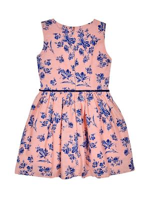 pink cotton blend frock - 16931954 - Standard Image - 2