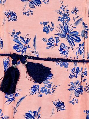 pink cotton blend frock - 16931954 - Standard Image - 3