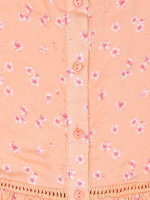 orange cotton blend frock - 16931964 - Standard Image - 3