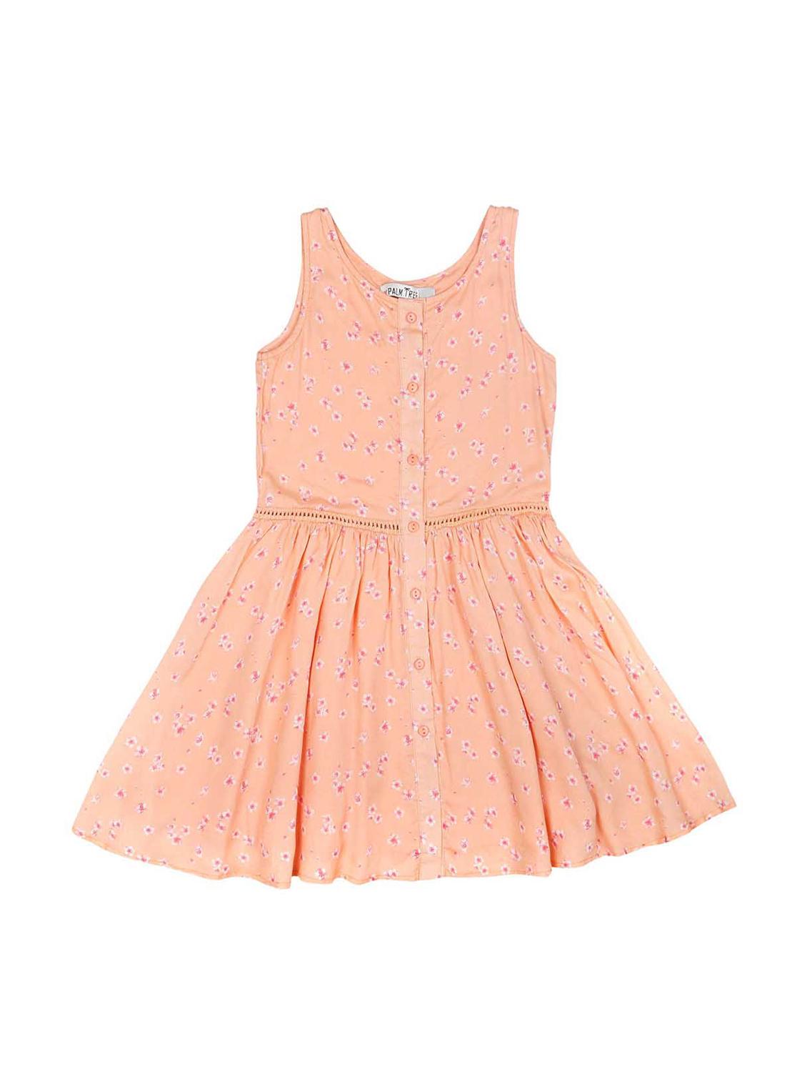 orange cotton blend frock - 16931964 - Zoom Image - 2
