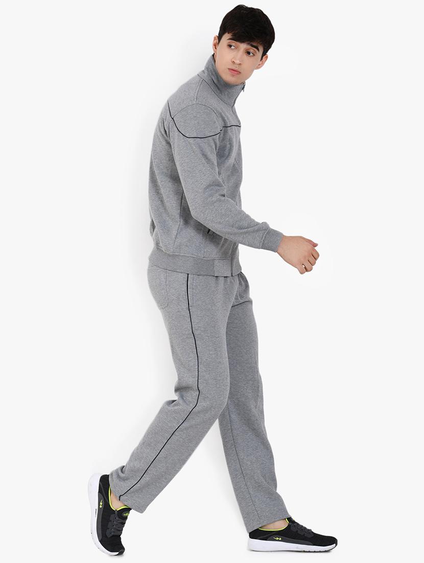 grey solid track suit - 16932061 - Zoom Image - 2
