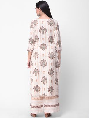 printed kurta palazzo set - 16933190 - Standard Image - 3