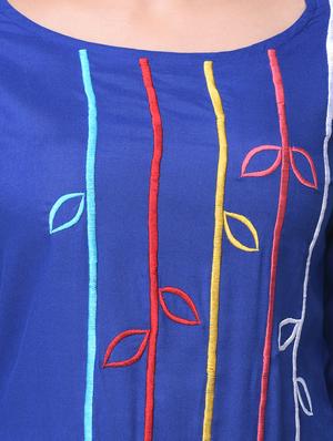 embroidered kurta salwar - 16933198 - Standard Image - 4