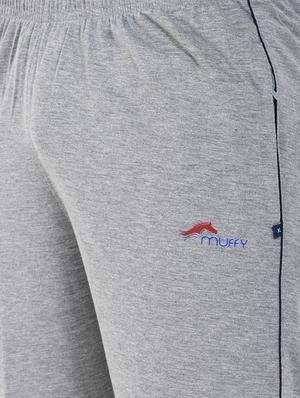 grey solid full length track pant - 16933208 - Standard Image - 5
