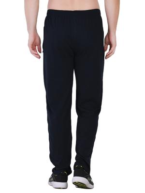 dark blue solid full length track pant - 16933209 - Standard Image - 3