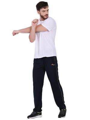 dark blue solid full length track pant - 16933209 - Standard Image - 4