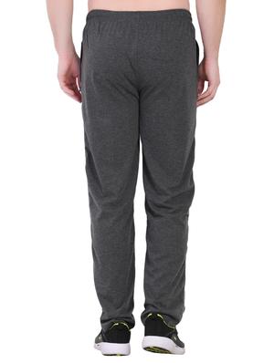 grey solid full length track pant - 16933210 - Standard Image - 3