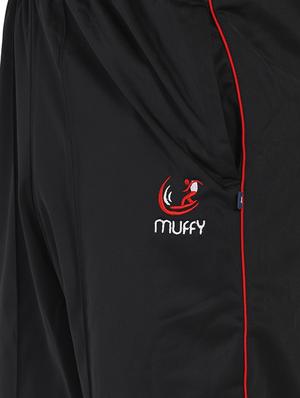 black solid full length track pant - 16933223 - Standard Image - 5