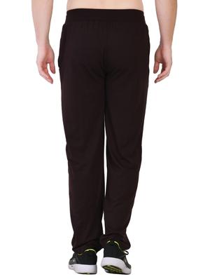 brown solid full length track pant - 16933224 - Standard Image - 3