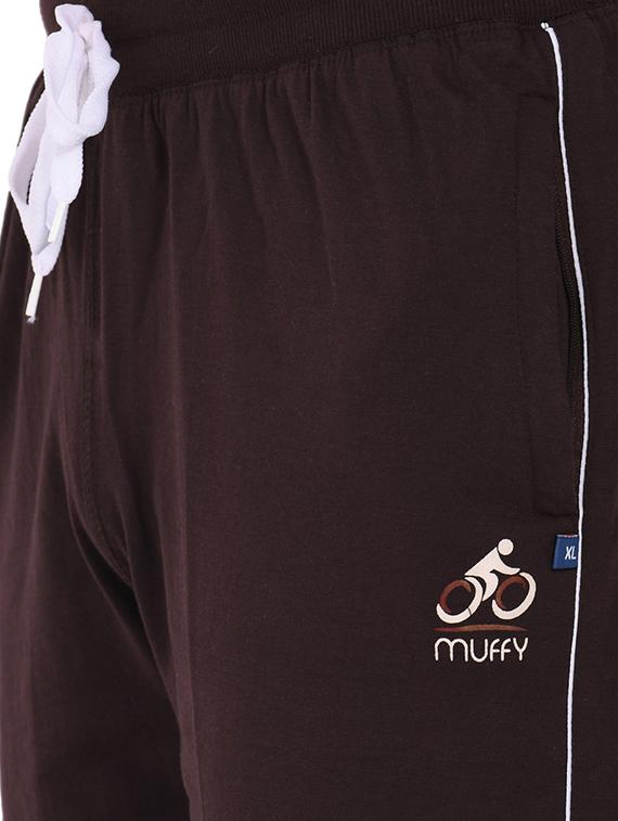 brown solid full length track pant - 16933224 - Zoom Image - 5