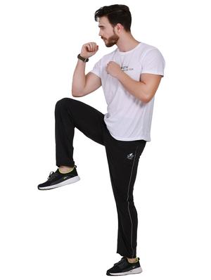 grey solid full length track pant - 16933226 - Standard Image - 4
