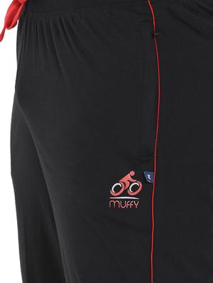 black solid full length track pant - 16933227 - Standard Image - 5