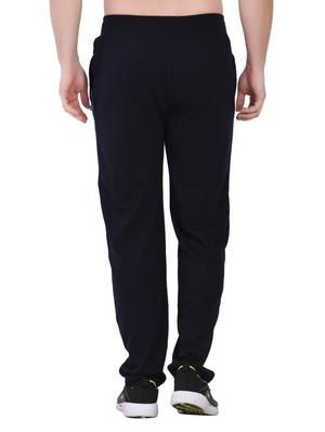 navy blue solid full length track pant - 16933229 - Standard Image - 3