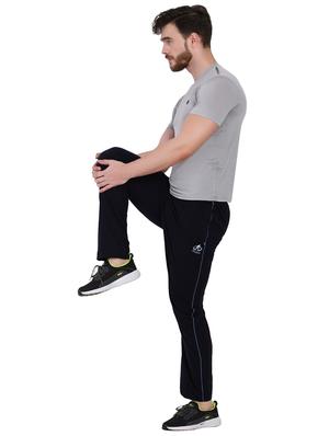 navy blue solid full length track pant - 16933229 - Standard Image - 4