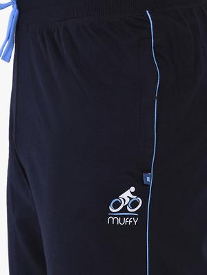 navy blue solid full length track pant - 16933229 - Standard Image - 5
