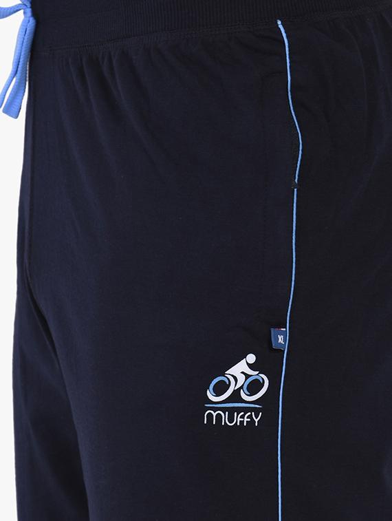 navy blue solid full length track pant - 16933229 - Zoom Image - 5