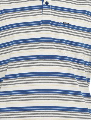 blue striped polo t-shirt - 16933457 - Standard Image - 4