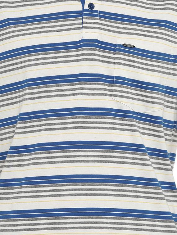 blue striped polo t-shirt - 16933457 - Zoom Image - 4