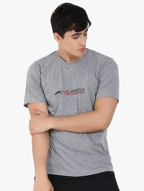 grey chest printed t-shirt - 16933513 - Standard Image - 1