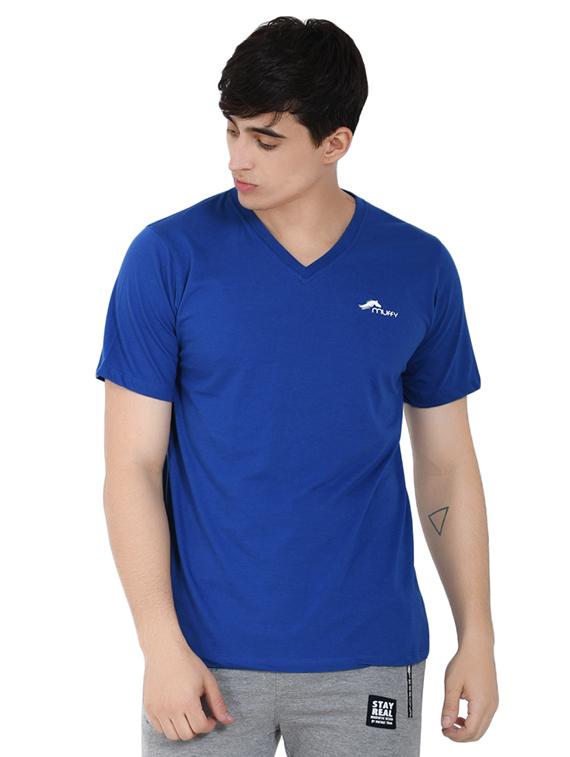 blue solid t-shirt - 16933523 - Zoom Image - 1