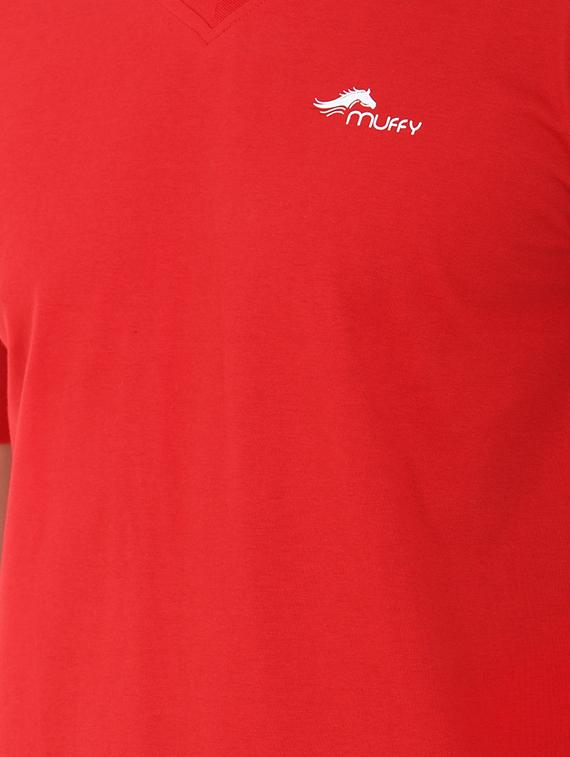 red solid t-shirt - 16933524 - Zoom Image - 5