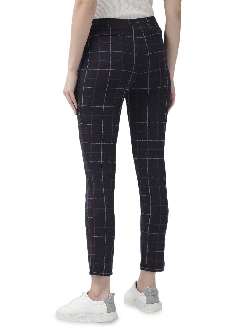 high rise checkered jeggings - 16933591 - Zoom Image - 3