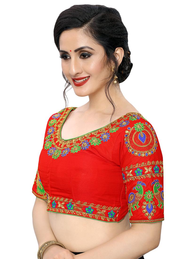 back detail embroidered blouse - 16933921 - Zoom Image - 2