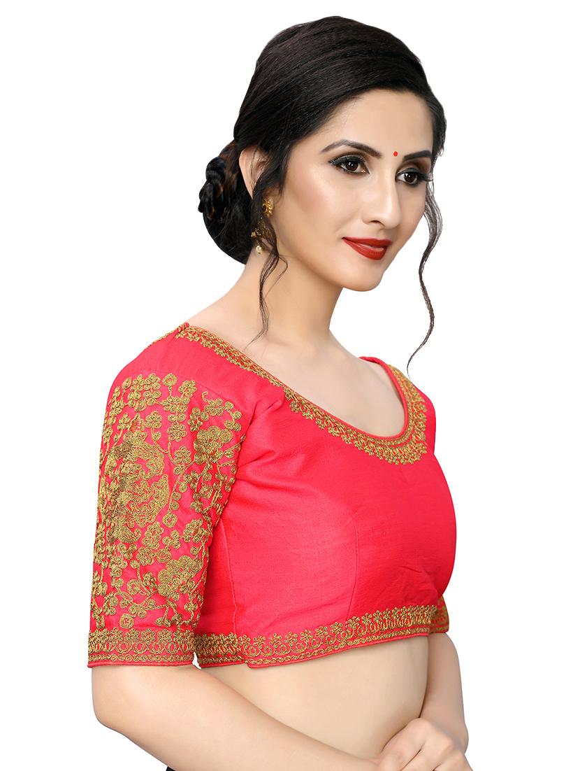 back detail embroidered blouse - 16933930 - Zoom Image - 2