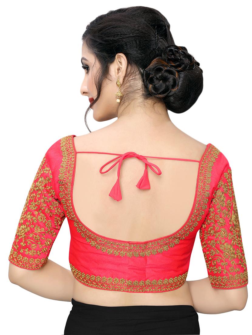 back detail embroidered blouse - 16933930 - Zoom Image - 3