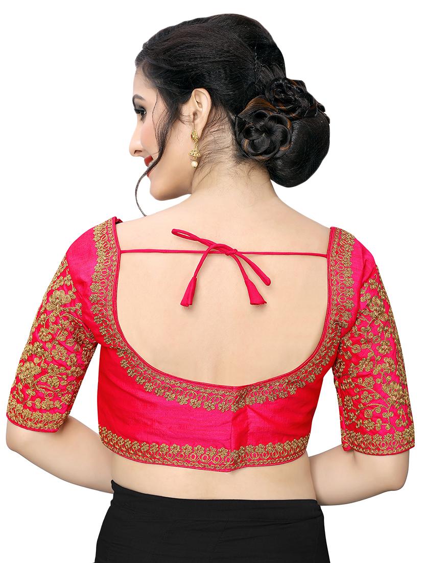 back detail embroidered blouse - 16933931 - Zoom Image - 3