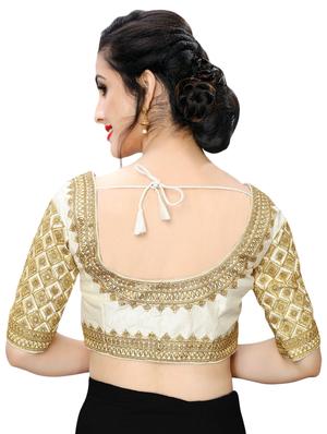 back detail embroidered blouse - 16933975 - Standard Image - 3