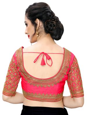 back detail embroidered blouse - 16933977 - Standard Image - 3