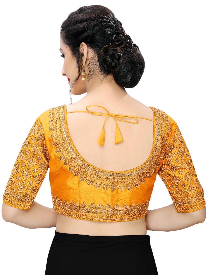 back detail embroidered blouse - 16933979 - Zoom Image - 3
