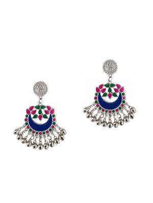 blue brass drop earring - 16934040 - Standard Image - 2