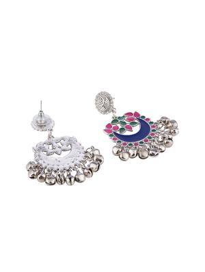 blue brass drop earring - 16934040 - Standard Image - 3