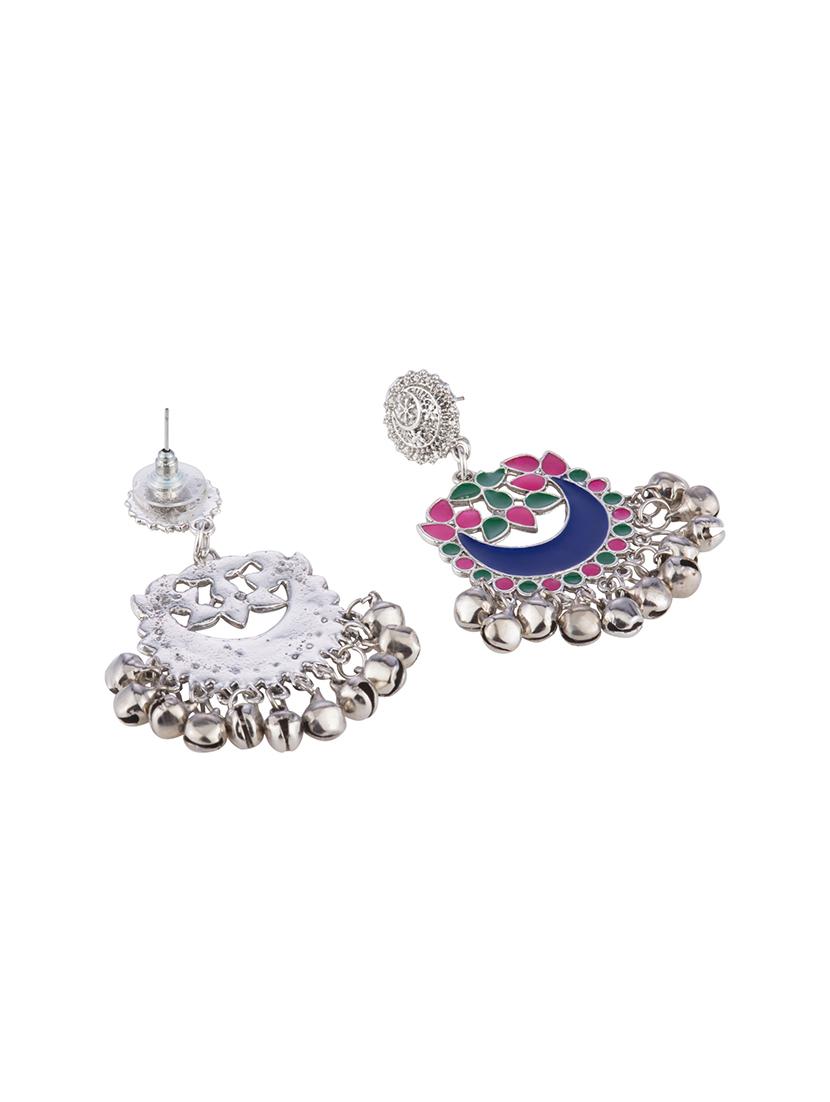 blue brass drop earring - 16934040 - Zoom Image - 3