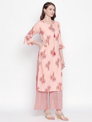 floral kurta palazzo set - 16934245 - Standard Image - 3